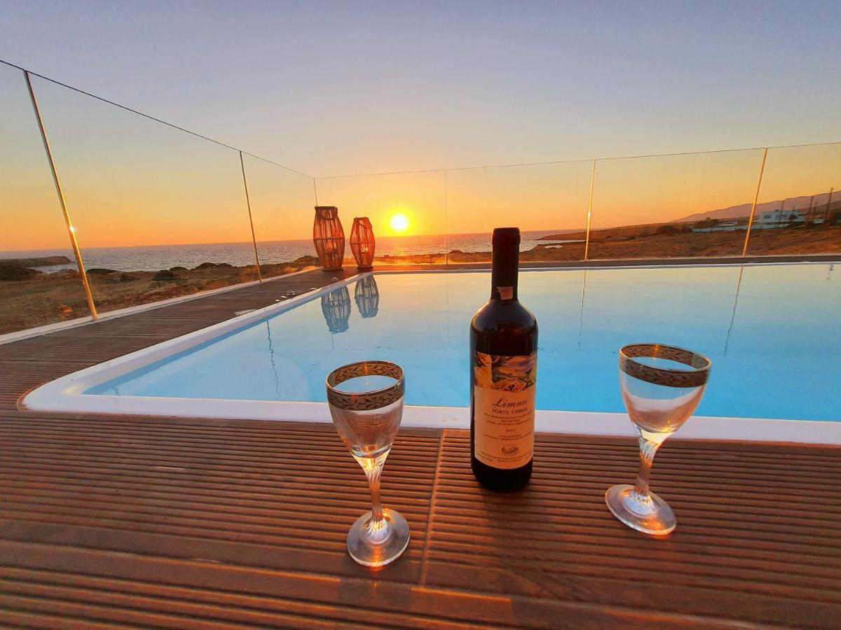 Tramonto Luxury Villa No1- Breathtaking Sunset View Foinikion Luaran gambar